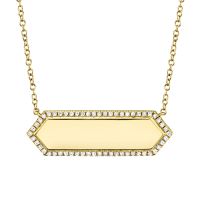 Shy Creation personalized bar necklace7
