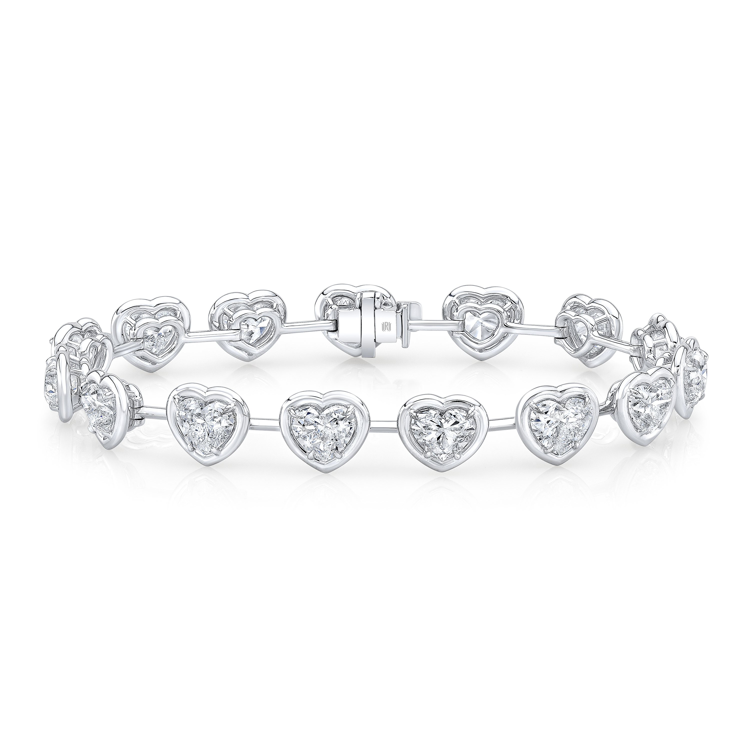 Heart-Shaped Bar Bracelet