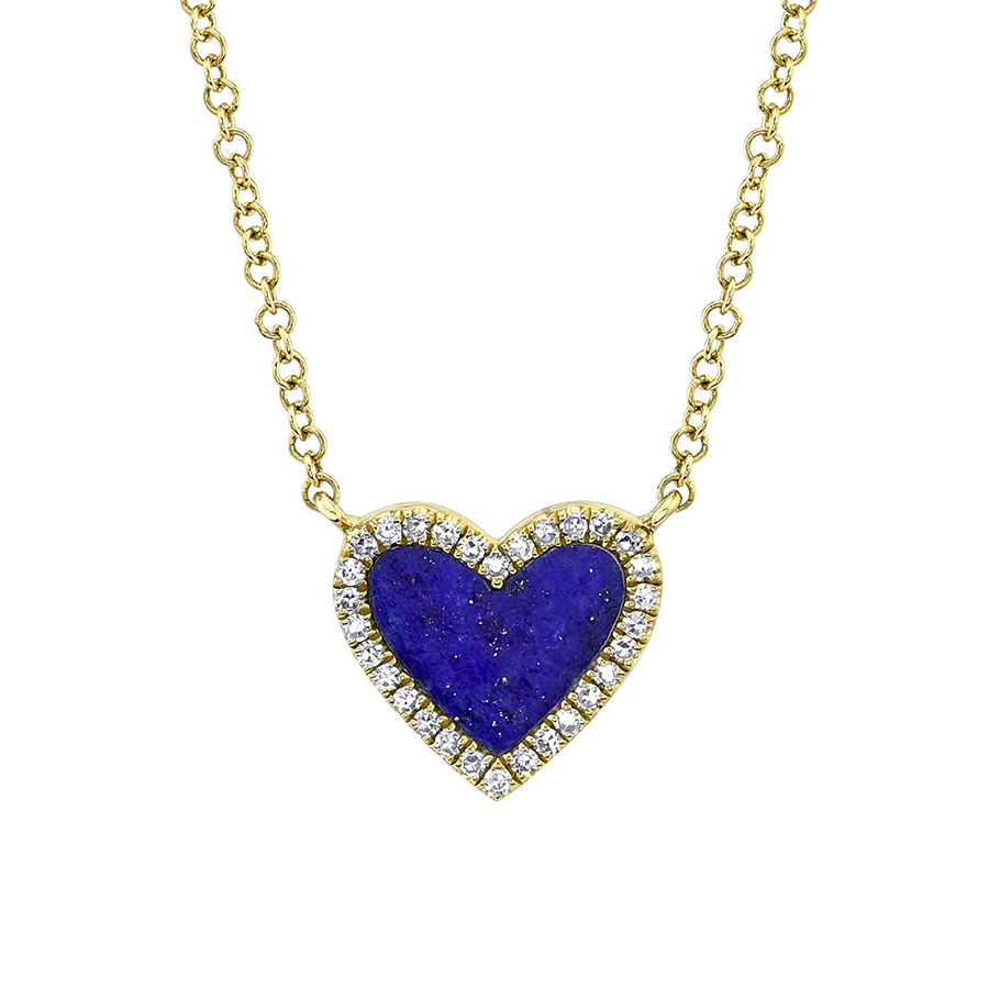 Lapis Heart Necklace